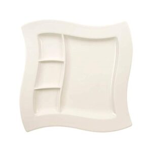 villeroy & boch new wave grill plate, 10.5 in, white