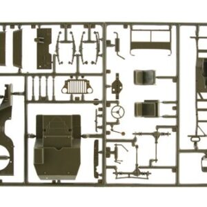 Italeri Models 1/35 Willys Jeep & Trailer Kit 0314S