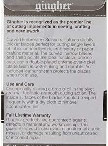 Gingher 4 Inch Curved Embroidery Scissors (01-005273)