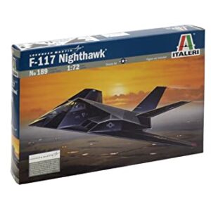 Italeri 1:72 Aircraft No 189 F-117a Nighthawk Model Kit (510000189)