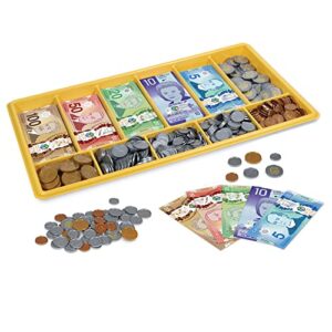 learning resources canadian classroom money kit, play money for kids, grades k+ | ages 5+