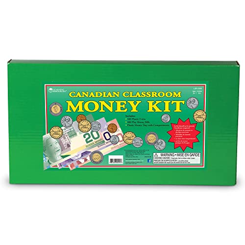 Learning Resources Canadian Classroom Money Kit, Play Money for Kids, Grades K+ | Ages 5+