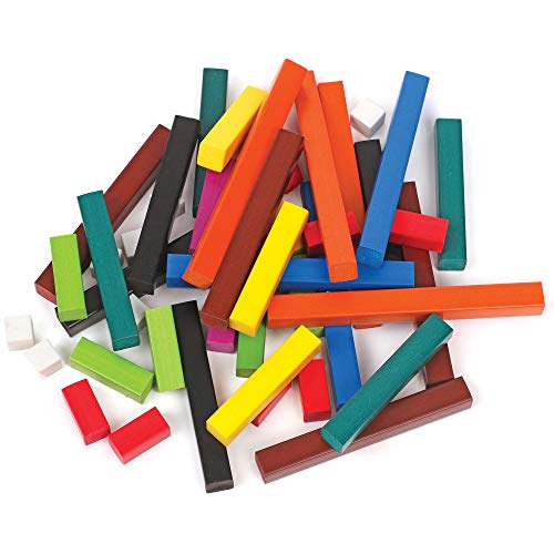 Learning Resources Cuisenaire Rods Multipak Wooden Rods, Six Sets of 74