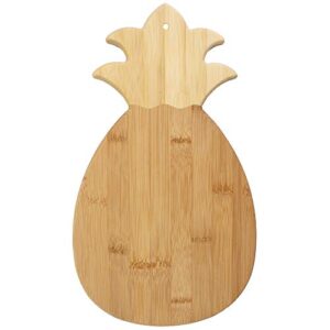 totally bamboo pineapple shaped bamboo serving and cutting board, 14-3/8″ x 7-1/2″