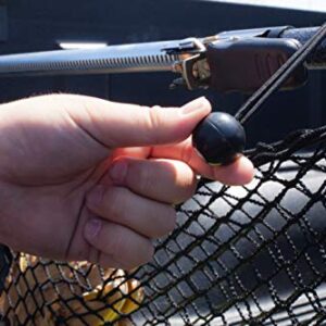 KEEPER Ratcheting Cargo Bar - Black/Silver, Adjustable from 40"-70" - Comes with 60” x 24” Storage Net (5060)