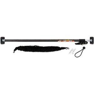 KEEPER Ratcheting Cargo Bar - Black/Silver, Adjustable from 40"-70" - Comes with 60” x 24” Storage Net (5060)