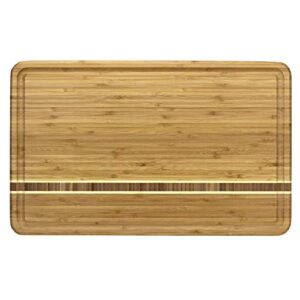 totally bamboo 20-5/8″ x 12-1/2″ dominica large cutting board with juice groove