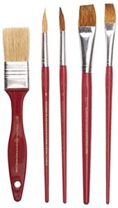 plaid decorative paint brush set, 44209 (5-piece)