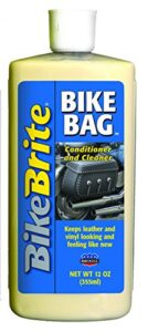 bike brite mc00048 bike bag leather and vinyl cleaner and conditioner – 12 fl. oz, beige