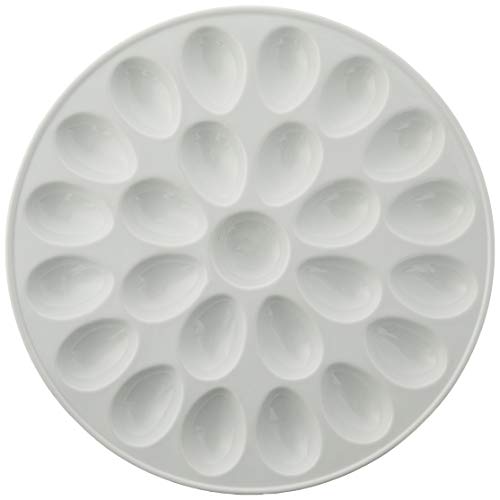 HIC Porcelain Deviled Egg Dish, 13-inch