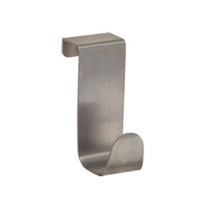 iDesign Forma Brushed Stainless Steel Over-The-Cabinet Storage Hook - 1" x 2.25" x 3"