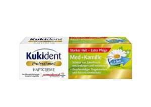 kukident extra strong denture adhesive cream with camomile extract 1.41 oz