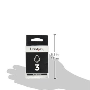 Lexmark 18C1530 3 X2580 X3580 X4580 Z1480 Ink Cartridge (Black) in Retail Packaging