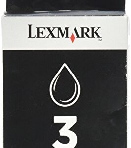 Lexmark 18C1530 3 X2580 X3580 X4580 Z1480 Ink Cartridge (Black) in Retail Packaging