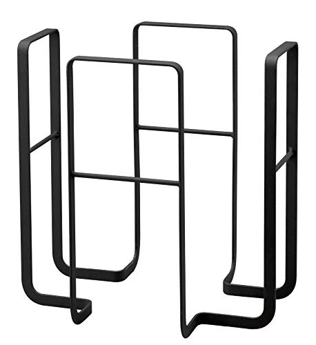 Yamazaki 6472 News Rack, Black, Approx. W 13.8 x D 10.8 x H 13.8 inches (35 x 27.5 x 35 cm), Tower