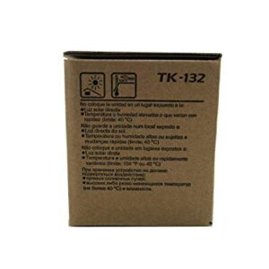 Kyocera TK-132 1T02HS0US0 FS-1300D FS-1350DN FS-1028MFP FS-1128MFP Laser Toner Cartridge (Black) in Retail Packaging