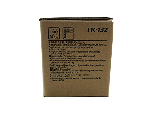 Kyocera TK-132 1T02HS0US0 FS-1300D FS-1350DN FS-1028MFP FS-1128MFP Laser Toner Cartridge (Black) in Retail Packaging