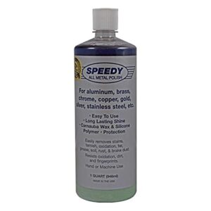 speedy metal polish, the original industrial metal polishing compound – 32 oz. bottle (liquid) c