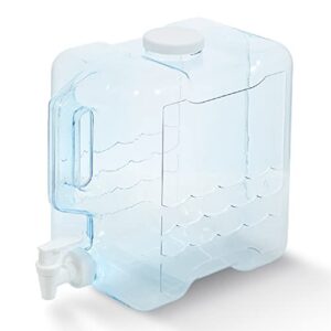 arrow 2 gallon drink dispenser for fridge – plastic beverage dispenser with spigot for easy dispensing – made in the usa, bpa free plastic – convenient handle, easy-pour spout
