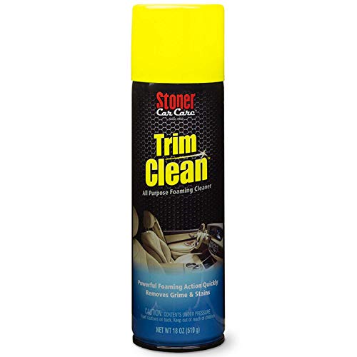 Stoner Car Care 91134 18-Ounce Trim Cleaner Fast Acting Foaming Cleaner Quickly Removes Grime and Stains To Restore Automotive Interiors, Pack of 1