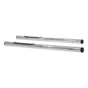 ARIES 202001-2 3-Inch Round Polished Stainless Steel Nerf Bars, No-Drill, Select Toyota Tacoma