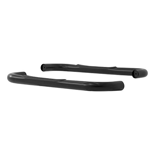 ARIES 204017 3-Inch Round Black Steel Nerf Bars, No-Drill, Select Chevrolet Silverado, GMC Sierra 1500, 2500, 3500 HD