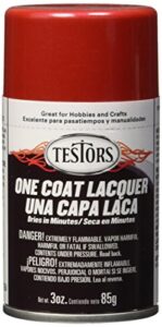testors extreme spray lacquer, 3 ounce (pack of 1), revving red