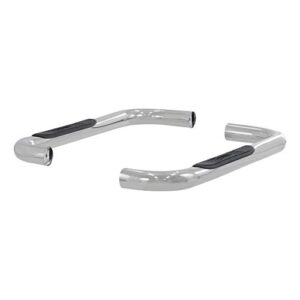 ARIES 35600-2 3-Inch Round Polished Stainless Steel Nerf Bars, No-Drill, Select Jeep Wrangler YJ, TJ