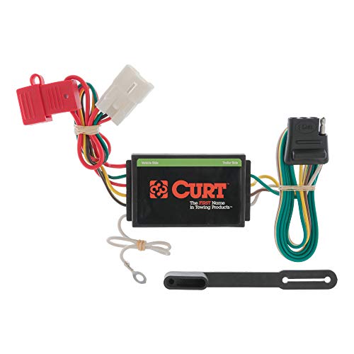 CURT 56039 Vehicle-Side Custom 4-Pin Trailer Wiring Harness, Fits Select Mitsubishi Endeavor , Black