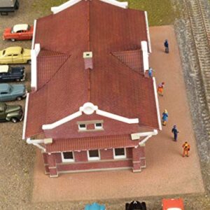 Walthers Cornerstone Series&#174 N Scale Santa Fe-Style Brick Depot 6-3/4 x 3-7/8 x 2-1/4"