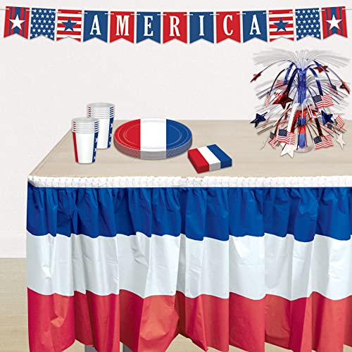 Beistle USA Flag Cascade Centerpiece, One Size, Red/White/Blue