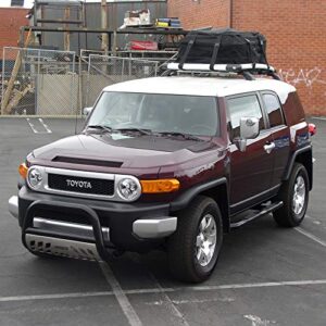 ARIES 202011 3-Inch Round Black Steel Nerf Bars, No-Drill, Select Toyota FJ Cruiser