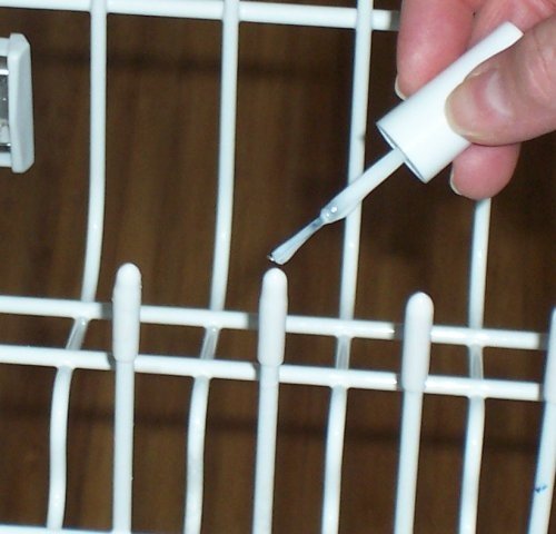 Uber Goop WHITE Dishwasher Rack Paint & Glue (bottle only)