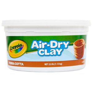crayola air dry clay, terra cotta, 2.5 lb per pack