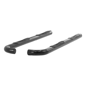 ARIES 201002 3-Inch Round Black Steel Nerf Bars, No-Drill, Select Jeep Liberty