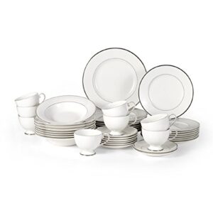 Mikasa Cameo Platinum 40-Piece Dinnerware Set, Service for 8