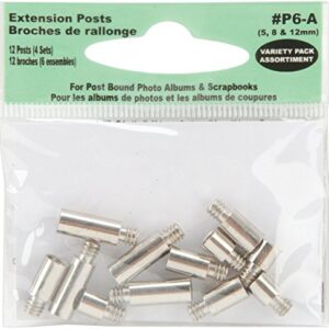 Pioneer P6A Extra Variety Pack 5, 8, 12mm Extension Posts (6 Sets) f/All Post Bound Albums