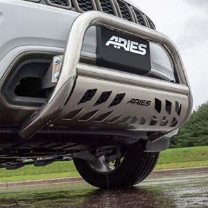 aries 35-3001 3-inch polished stainless steel bull bar, no-drill, select ford excursion, f-250, f-350 super duty