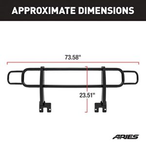 ARIES 4078 Black Steel Grille Guard, No-Drill, Select Hummer H3, H3T