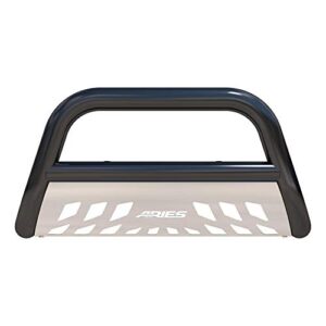 ARIES B35-3007 3-Inch Black Steel Bull Bar, No-Drill, Select Ford Expedition, F-150, Lincoln Mark LT