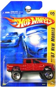 hot wheels 2007 new models #5 dodge ram red 1500 #2007-5 collectible collector car