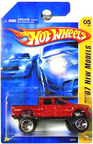 Hot Wheels 2007 New Models #5 Dodge Ram Red 1500 #2007-5 Collectible Collector Car