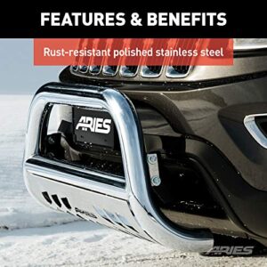 Aries 35-2004 Stainless Steel Bull Bar with Skid Plate