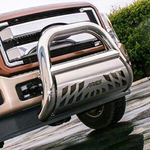 aries 45-2004 big horn 4-inch polished stainless steel bull bar, select toyota sequoia, tundra