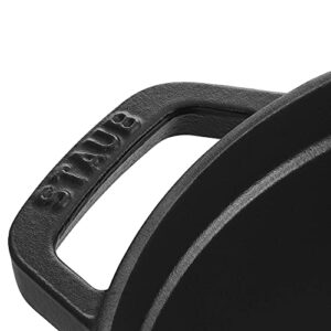 Staub Cast Iron 9-qt Round Cocotte - Black Matte, Made in France