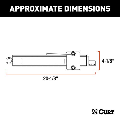 CURT 17200 Trailer Anti-Sway Bar Control Kit , Black