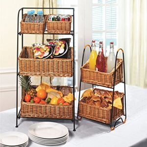 Skalny Willow Iron 3-Tier Four Bin Display Organizer