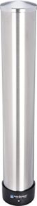 san jamar c3200p stainless steel pull type beverage cup dispenser, fits 6oz to 10oz cup size, 2-7/32″ to 3-3/16″ rim, 23-1/2″ tube length