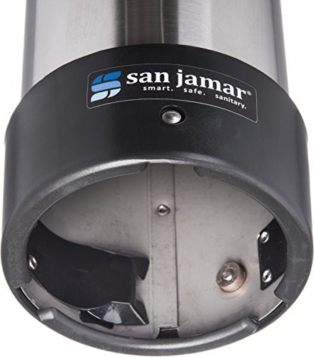 San Jamar C3200P Stainless Steel Pull Type Beverage Cup Dispenser, Fits 6oz to 10oz Cup Size, 2-7/32" to 3-3/16" Rim, 23-1/2" Tube Length