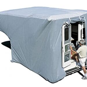 ADCO 12264 SFS Aqua Shed Truck Camper Cover - 8' to 10' Queen Bed , Gray, Medium - Queen 193 Inch -213 Inch